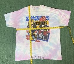 Vintage Rolling Stones Steel Wheels 1989 1990 Shirt Size L/XL Rare Tie Dye