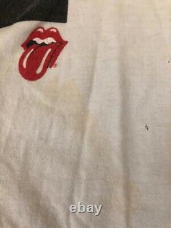 Vintage Rolling Stones Sticky Fingers T-Shirt 1989 Mick Jagger Promotour Rare L