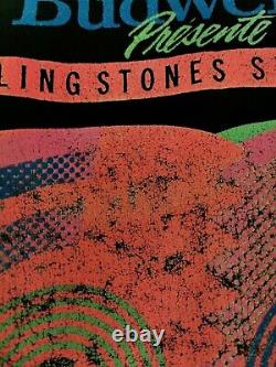 Vintage Rolling Stones Sweatshirt Steel Wheels North American Tour 1989 Sz Large