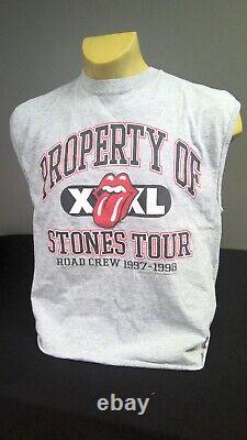 Vintage Rolling Stones T Shirt 1997-98 Concert Tee Tour Sleeveless XL Original
