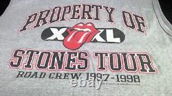 Vintage Rolling Stones T Shirt 1997-98 Concert Tee Tour Sleeveless XL Original