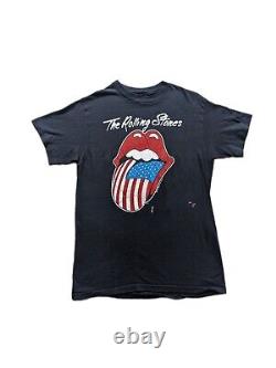 Vintage Rolling Stones Tattoo You 1981 U. S. Concert Tour Shirt Medium 80s Rock