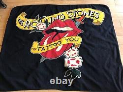 Vintage Rolling Stones Tattoo You Blanket Canadian Seller