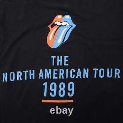 Vintage Rolling Stones The North American Tour Tee Shirt 1989 Small Made In USA
