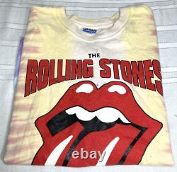Vintage Rolling Stones Tour Shirt Tie Dye Bridges To Babylon (XL) Gildan