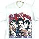 Vintage Rolling Stones Tour T-shirt Medium 1989 White Rock Band Double Sided 80s