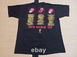 Vintage Rolling Stones Tour Tee T-Shirt Sz L 90s NWOT Mick Jagger Brockum