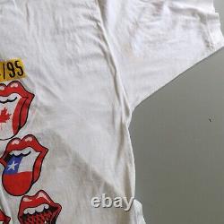 Vintage Rolling Stones Voodoo Lounge 1994 1995 Tour Shirt Large Brockum White L
