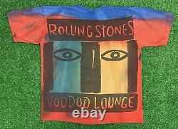 Vintage Rolling Stones Voodoo Lounge 1994-95 Double Sided AOP Tour Shirt XL