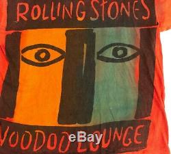 Vintage Rolling Stones Voodoo Lounge 1994 All Over Print Tie Dye T Shirt XL