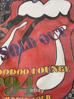 Vintage Rolling Stones Voodoo Lounge 1994 T-Shirt Size Large White Rock Tee 90s