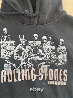 Vintage Rolling Stones Voodoo Lounge 1994World Tour Black Hoodie XL Sweatshirt