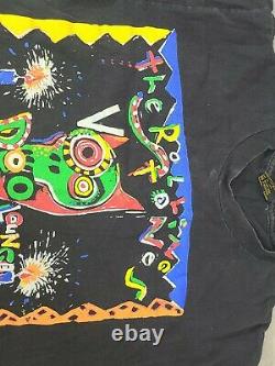 Vintage Rolling Stones Voodoo Lounge Shirt Brockum Single Stitch Black L
