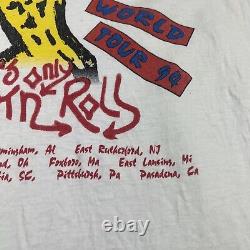 Vintage Rolling Stones Voodoo Lounge Tour 94 T-Shirt Spiked Tongue Rare Print