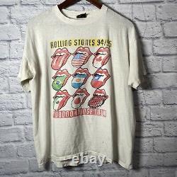 Vintage Rolling Stones Voodoo Lounge Tour T Shirt Brockum Size L