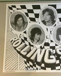 Vintage Rolling Stones poster frank kay music memorabilia Neumann 1970 original