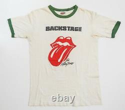 Vintage Rolling Stones shirt Crew only Backstage Tee s/m 1981 80s Original