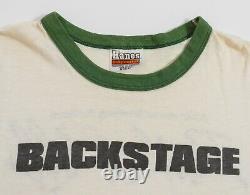 Vintage Rolling Stones shirt Crew only Backstage Tee s/m 1981 80s Original
