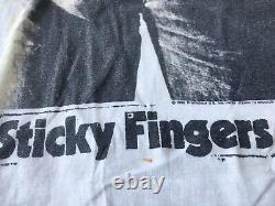 Vintage Rolling Stones shirt Sticky Fingers L Mick Jagger 1989 Original