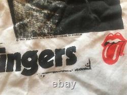 Vintage Rolling Stones shirt Sticky Fingers new w tag XL Mick Jagger 1989 RARE