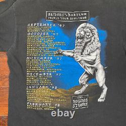 Vintage Rolling Stones t-shirt Bridges to Babylon 1997/1998 Made in USA Sz XL