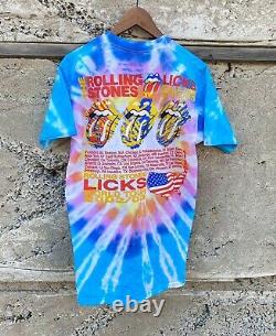 Vintage Rolling Stones tour tee shirt large Band Shirt Merch Tye Dye Concert 00s