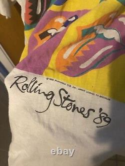 Vintage Shirt 1989 Rolling Stones Tour Rock Blues North American 90s 80s Y2K