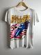 Vintage Single Stitch Rolling Stones Steel Wheels Tour 1989 Shirt M Distressed