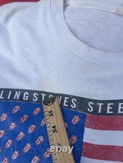 Vintage T-Shirt Rolling Stones 1989 USA Tour Single Stitch Size Large T shirt