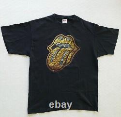 Vintage T-Shirt-The Rolling Stones Bridges to Babylon 1997 -Black-Large