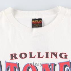 Vintage THE ROLLING STONES Band Tees BROCKUM 90s XL size Tshirt nno115 440