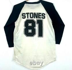 Vintage The Rolling Stones 1891 The Knits Raglan Shirt Size Large Double Sided