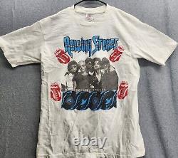 Vintage The Rolling Stones 1989 Steel Wheels Tour Shirt Guns N Roses XL Oneita