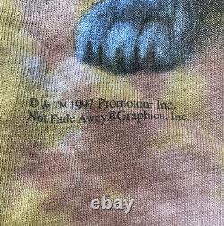 Vintage The Rolling Stones 1997 Bridges to Babylon Tour Tie-Dye T-Shirt Size XL