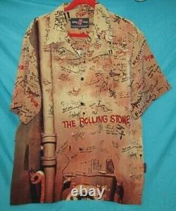 Vintage The Rolling Stones Beggars Banquet Button Up Shirt Large 2002