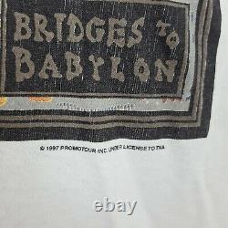 Vintage The Rolling Stones Bridges To Babylon 1997 Merch T-shirt World Tour