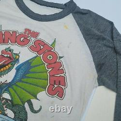 Vintage The Rolling Stones Dragon 1981 Concert Knits T-Shirt medium