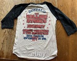 Vintage The Rolling Stones Journey Tour Jersey Tee Shirt Med Buffalo Sold Out