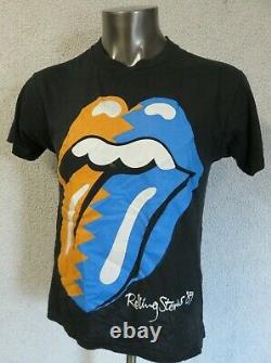 Vintage The Rolling Stones North American Tour 1989 Steel Wheels T-Shirt Screen