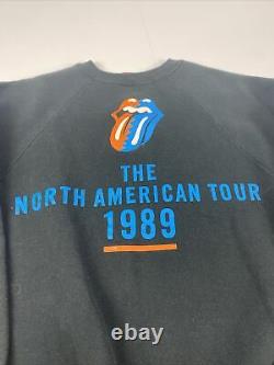 Vintage The Rolling Stones North American Tour 1989 Sweatshirt Small USA Made