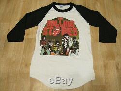 Vintage The Rolling Stones Shirt Raglan 1980s 80s mick jagger keith