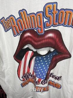 Vintage The Rolling Stones T Shirt Bridges To Babylon Tour 1997/1998 Mens XL Vtg