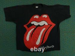 Vintage The Rolling Stones The North American Tour 1989 T shirt Size Large