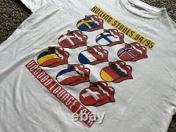 Vintage The Rolling Stones Voodoo Lounge 1994 Doublesided T-Shirt Size L/XL