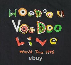Vintage The Rolling Stones Voodoo Lounge 1995 World Tour Black T-shirt sz Large