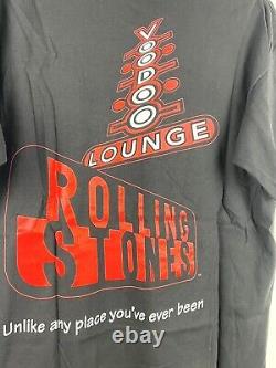 Vintage The Rolling Stones Voodoo Lounge Brockum T-Shirt Large 1994 Double Sided