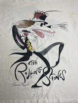 Vintage The Rolling Stones Voodoo Lounge Brockum T-shirt Size LARGE USA Grail
