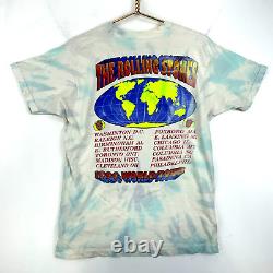Vintage The Rolling Stones Voodoo Lounge T-Shirt 1994 Size XL Tie Dye 90s