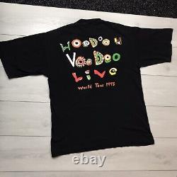 Vintage The Rolling Stones Voodoo Lounge Tour 1995 T Shirt Size XL Brockum Black