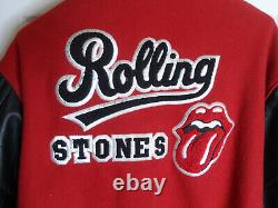 Vintage The Rolling Stones World 97/98 Bomber Varsity Letterman Jacket Mens XL